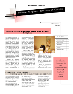 Women Religious Diocese of Camden