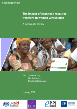 The impact of economic resource transfers to women versus men: a