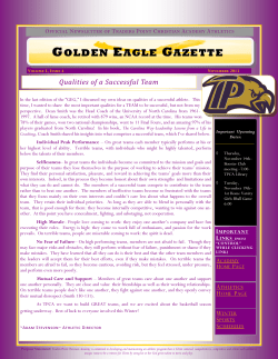 golden eagle gazette - Traders Point Christian Academy