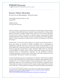 Russia`s Ethnic Minorities