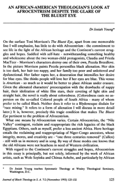 an african&middot;american theologian`s look at afrocentrism despite the