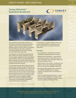 Convey Wolverine&reg; Application Accelerator