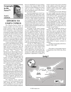 efforts to unify cyprus