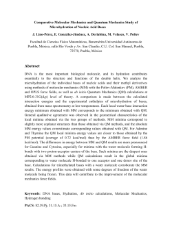 Comparative Molecular Mechanics and Quantum Mechanics Study