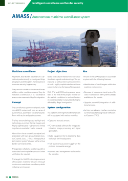 AMASS /Autonomous maritime surveillance system