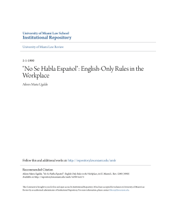 "No Se Habla Espa&Atilde;&plusmn;ol": English