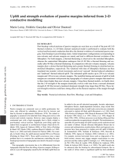 Uplift and strength evolution of passive margins
