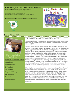 New Brunswick Association of School Psychologists Newsletter