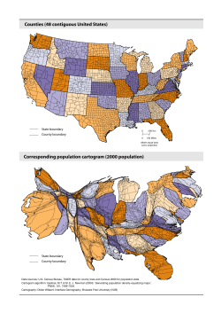 Counties (48 contiguous United States) Corresponding population