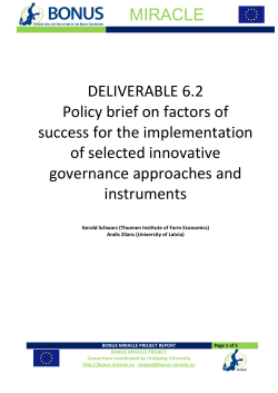 Deliverable 6.2 - BONUS