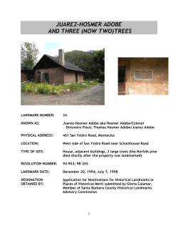 juarez-hosmer adobe and three (now two)trees