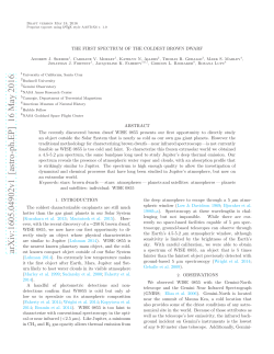 The First Spectrum of the Coldest Brown Dwarf