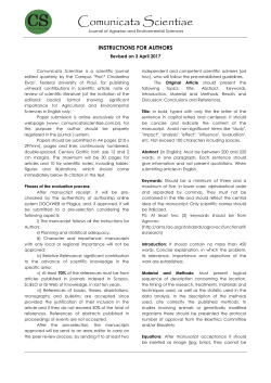 the Guides - Comunicata Scientiae