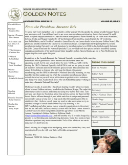 Awards Issue - NORCAL Golden Retriever Club