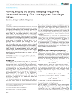 Running, hopping and trotting: tuning step frequency to the resonant