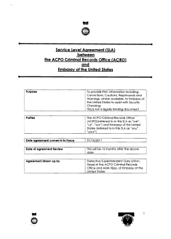 174 12 Att 02 of 2 Service Level Agreement (SLA)
