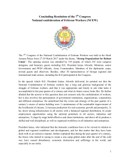 Concluding Resolution of the 7 Congress National confederation of
