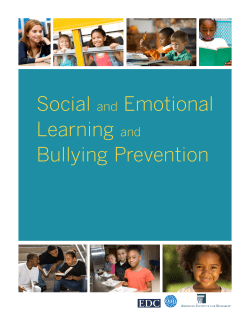 Social and Emotional Learning and Bullying