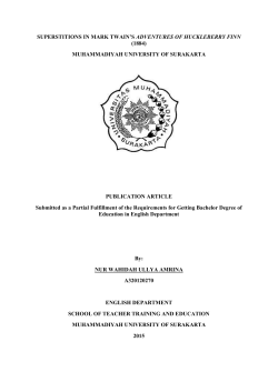 superstitions in mark twain`s adventures of huckleberry finn