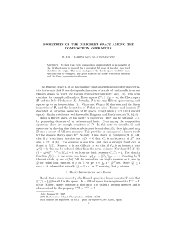 ISOMETRIES OF THE DIRICHLET SPACE AMONG THE