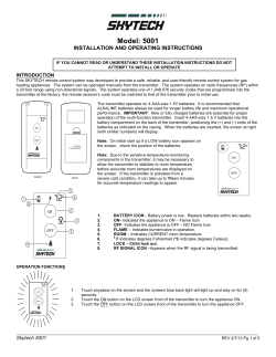 installation instructions