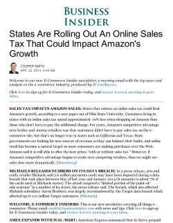 States Are Rolling Out An Online Sales Tax That Could Impact