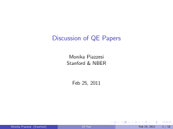 Discussion of QE Papers