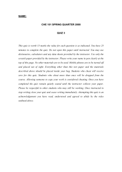 Quiz 3 - Seattle Central College