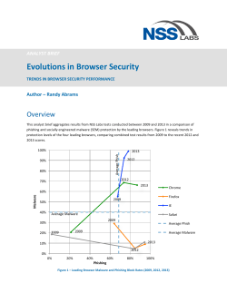 Evolutions In Browser Security