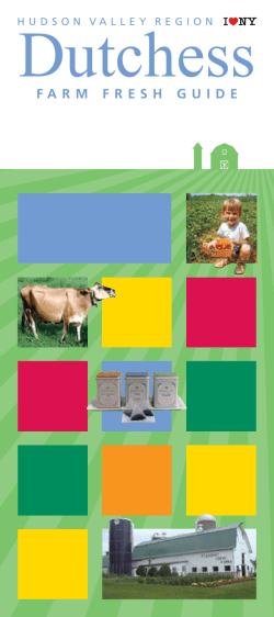 farm fresh guide - Dutchess Tourism