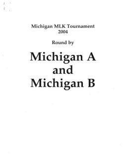 Michigan A and Michigan B - Collegiate Quiz Bowl Packet