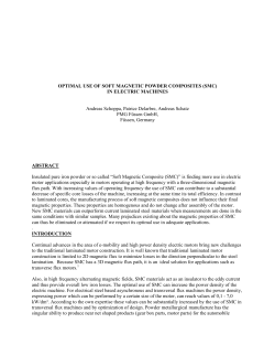 OPTIMAL USE OF SOFT MAGNETIC POWDER COMPOSITES