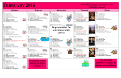 february 2016 - Brandman Centers for Senior Care
