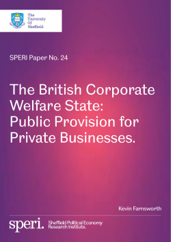 The British Corporate Welfare State