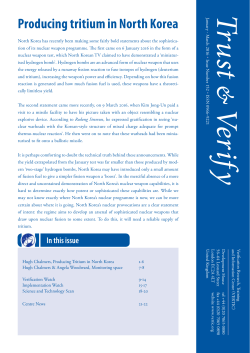 Producing tritium in North Korea