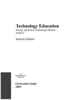 Grade 9 Energy and Power - Department of Education