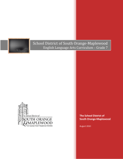 Grade 7 - South Orange-Maplewood School District