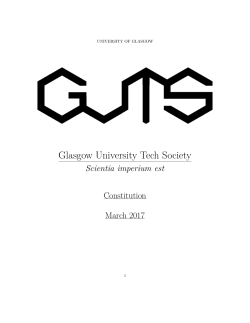 Constitution - Glasgow University tech Society