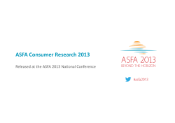 ASFA Consumer Research 2013