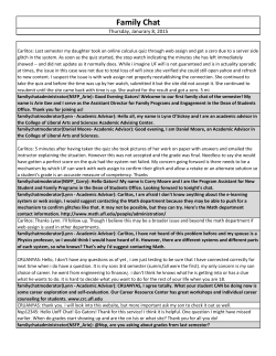 January 8, 2015 - Dean of Students Office