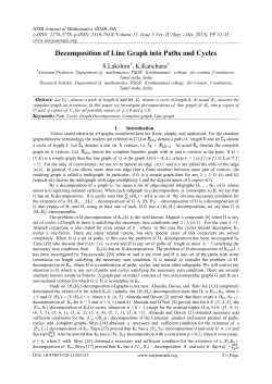 Decomposition of Line Graph into Paths and Cycles