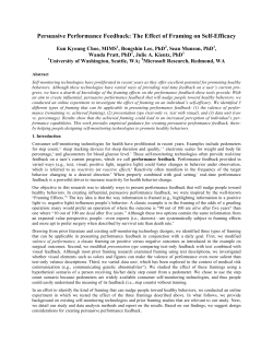 Persuasive Performance Feedback: The Effect of Framing on Self