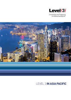 level 3 in asia pacific - Level 3 Communications