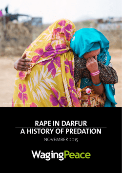 rape in darfur a history of predation