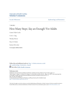 How Many Steps/day are Enough? For Adults