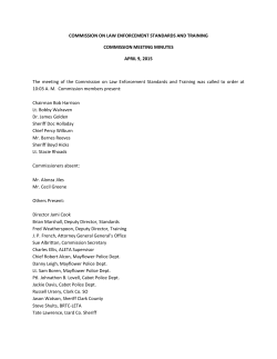 COMMISSION ON LAW ENFORCEMENT STANDARDS AND
