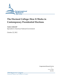 The Electoral College: How It Works in