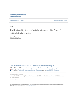 The Relationship Between Social Isolation and Child