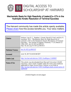 Mechanistic Basis for High Reactivity of (salen)Co&ndash;OTs