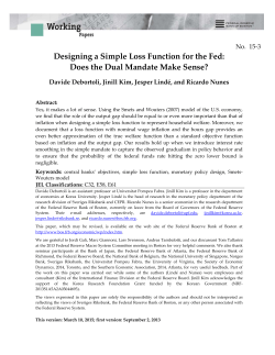 Designing a Simple Loss Function for the Fed